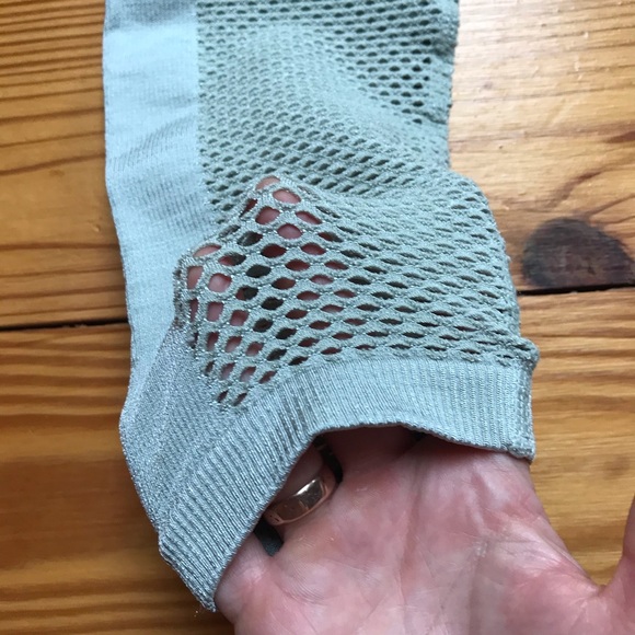 JoyLab Sage Green Silver Mesh Leggings, EUC, S - Picture 5 of 13